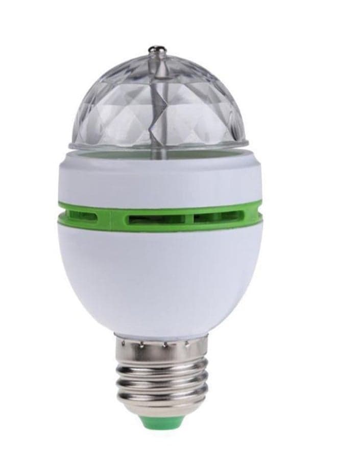 3-Piece LED Auto Roating Party RGB Lamp White/Clear/Green