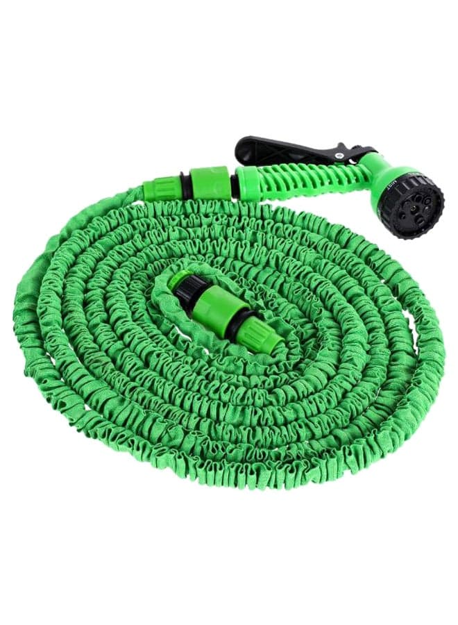 Water Spray Gun Hoses Pipe Green/Black 50feet