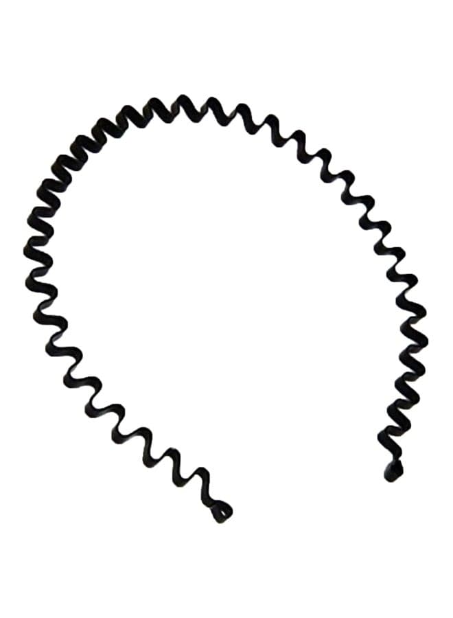 Metal Comb Headband Black