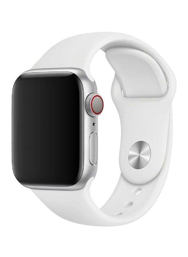 Silicone Wrist Band For Apple Watch 42-44mm White
