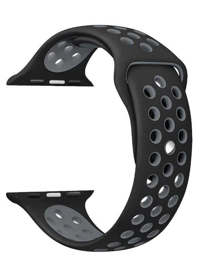 Wrist Band For Apple Watch Nike + Black/Grey