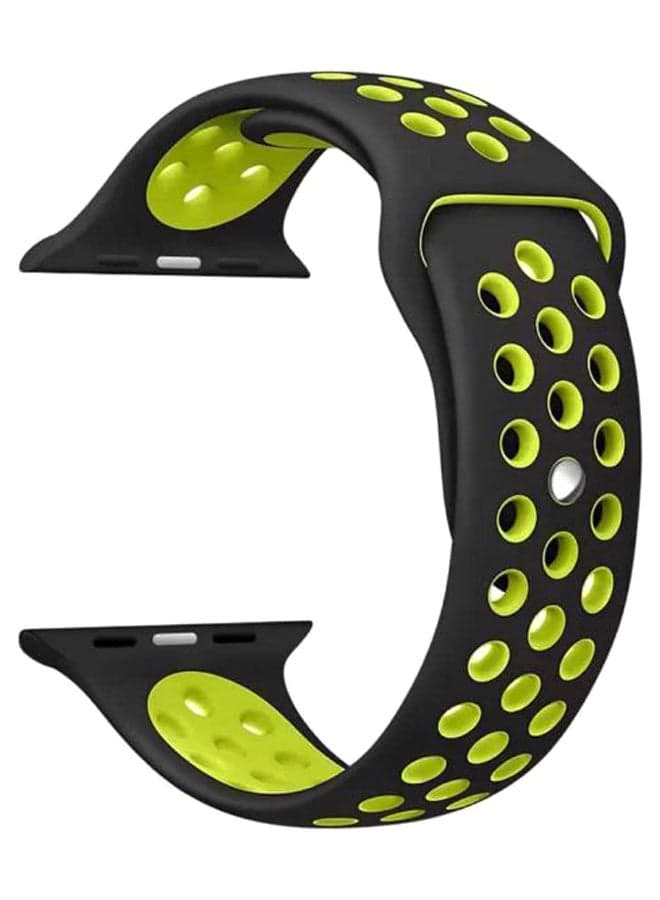 Replacement Band For Apple Watch Nike+ 42-44mm Black/Green