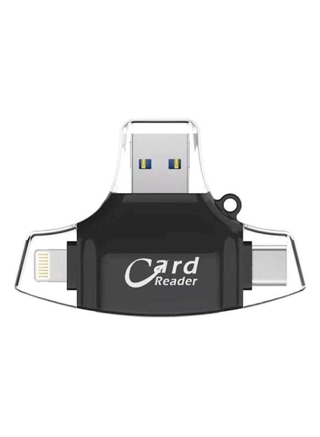 3-In-1 Card Reader Black