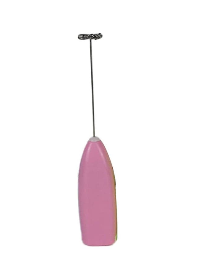 Mini Handheld Egg And Milk Foam Mixer Pink 19.8cm