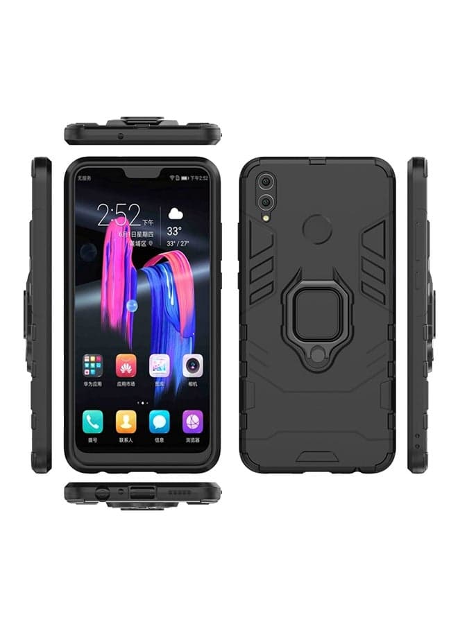 Finger Ring Holder Magnetic Hard Cover For Huawei Honor 8X Black
