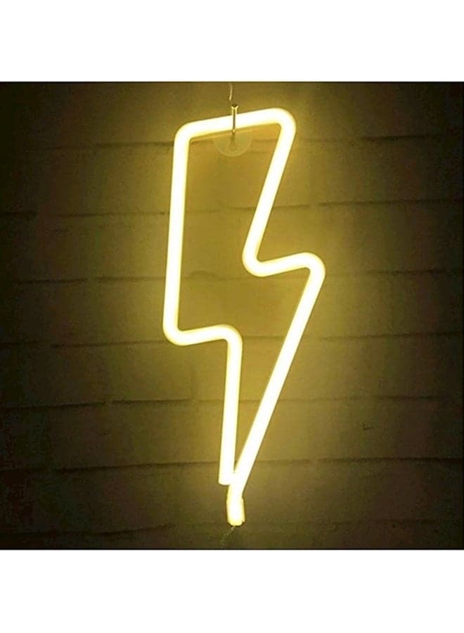 Neon Led Ning Sign Shaped Wall Decor Warm White