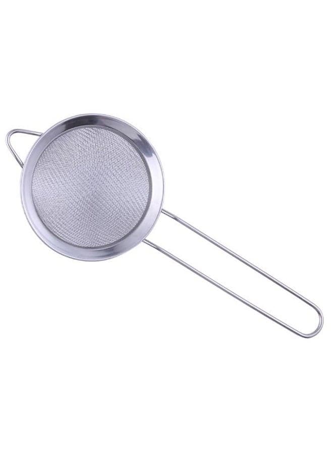 Fine Mesh Oil Strainer Silver 8cm