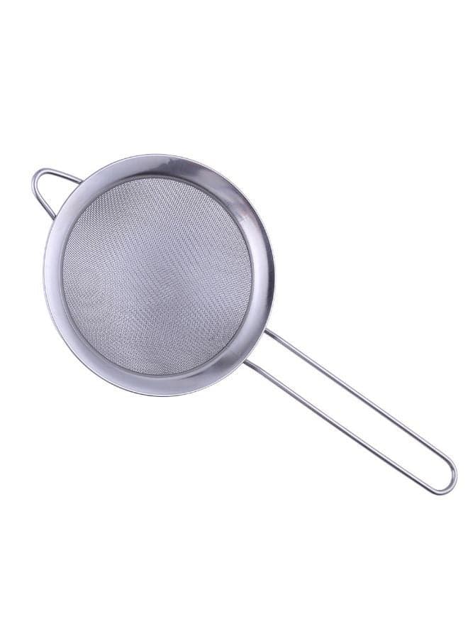 Fine Mesh Oil Strainer Silver 12cm