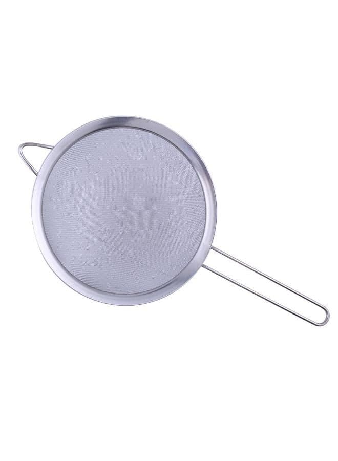 Fine Mesh Oil Strainer Silver 16cm