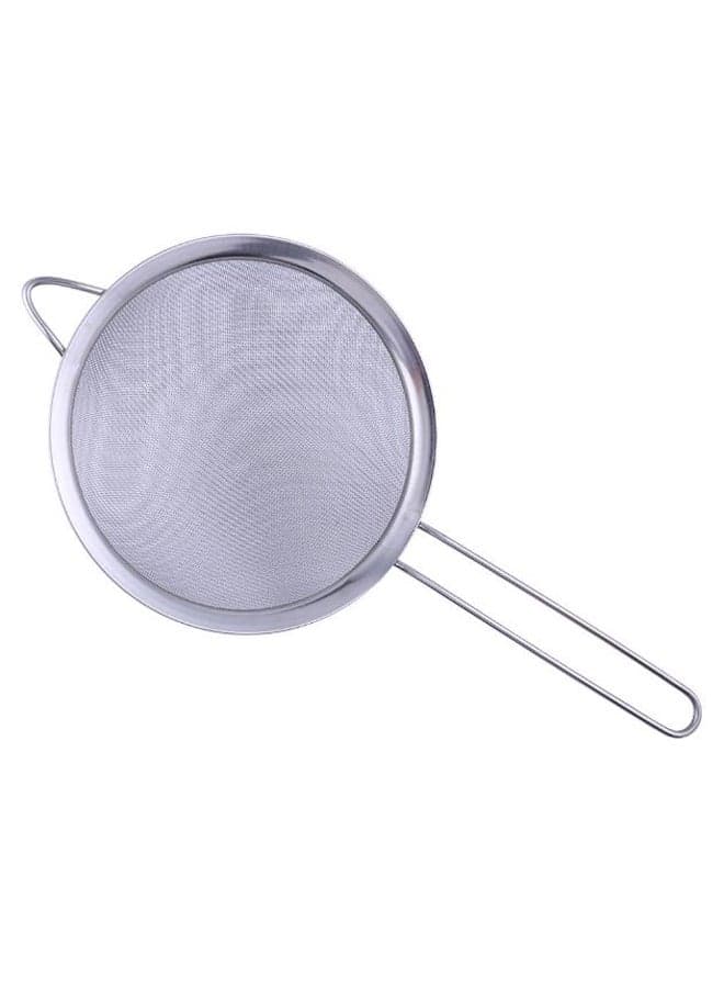 Fine Mesh Oil Strainer Silver 18cm
