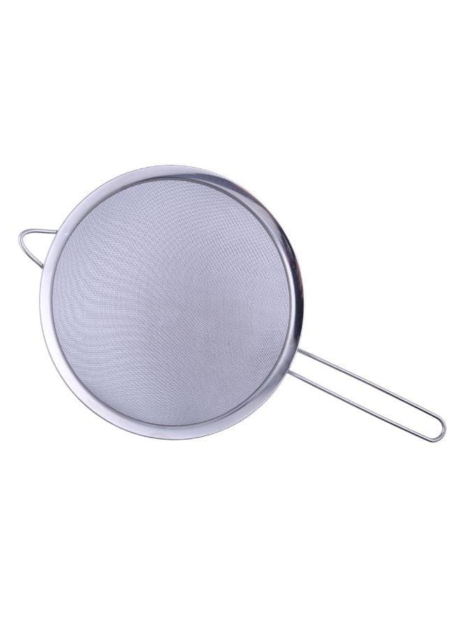 Fine Mesh Oil Strainer Silver 22cm