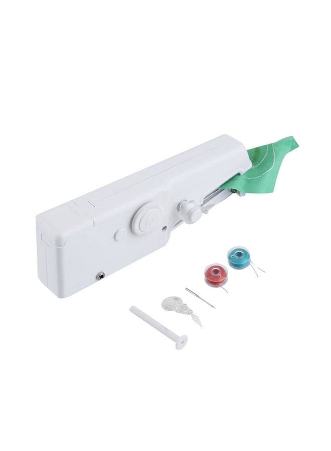 Portable Handheld Cordless Sewing Machine White 20x3x6.5centimeter ZK80800 White