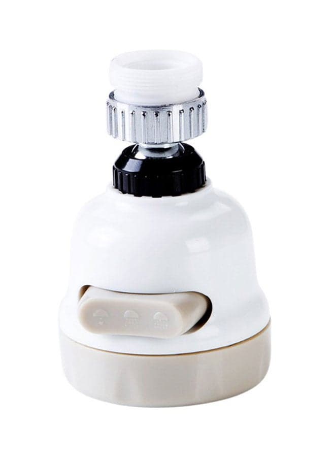 Adjustable Water Faucet Tap Filter White/Beige