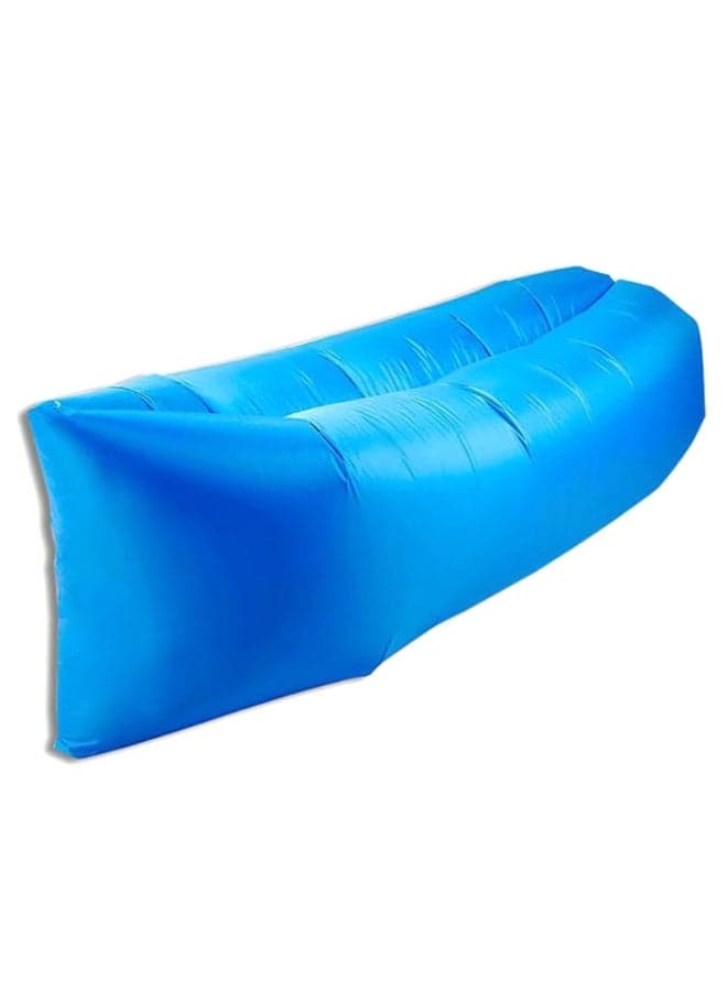 Outdoor Inflatable Lounger Couch Sofa Blue 240 x 70cm