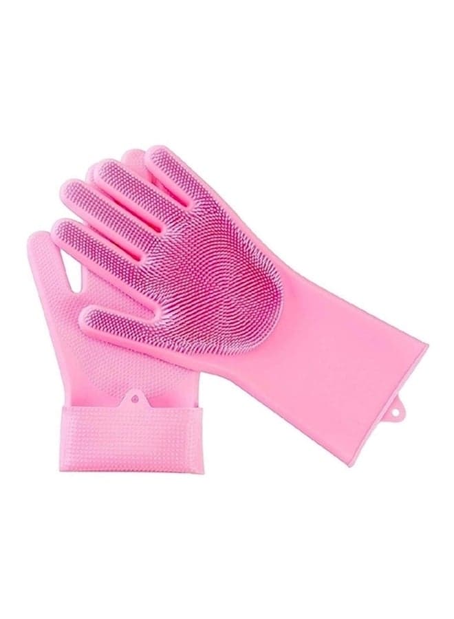 2-Piece Silicone Gloves Set Pink