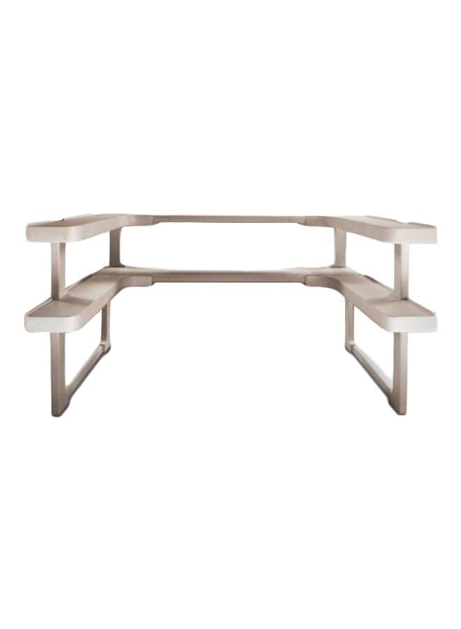 2-Piece Spice Organizer Shelve Set White