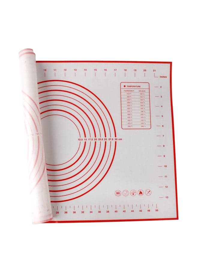 Silicone Baking Mat White/Red 40x60cm