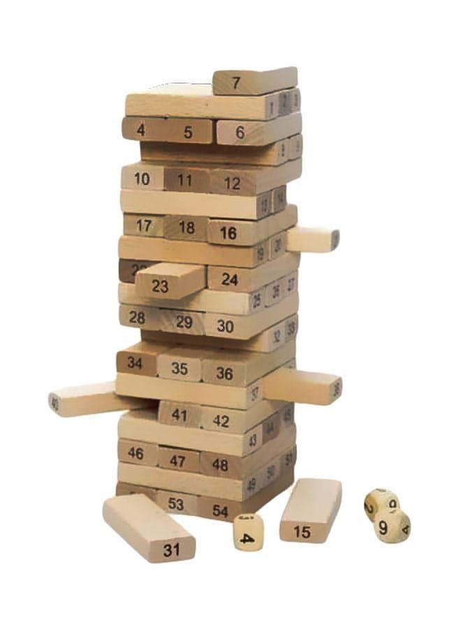 Jenga 54 Pieces Wooden Blocks Big Size