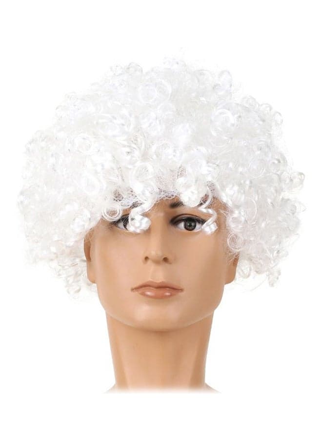 Curly Cosplay Wig White 116grams