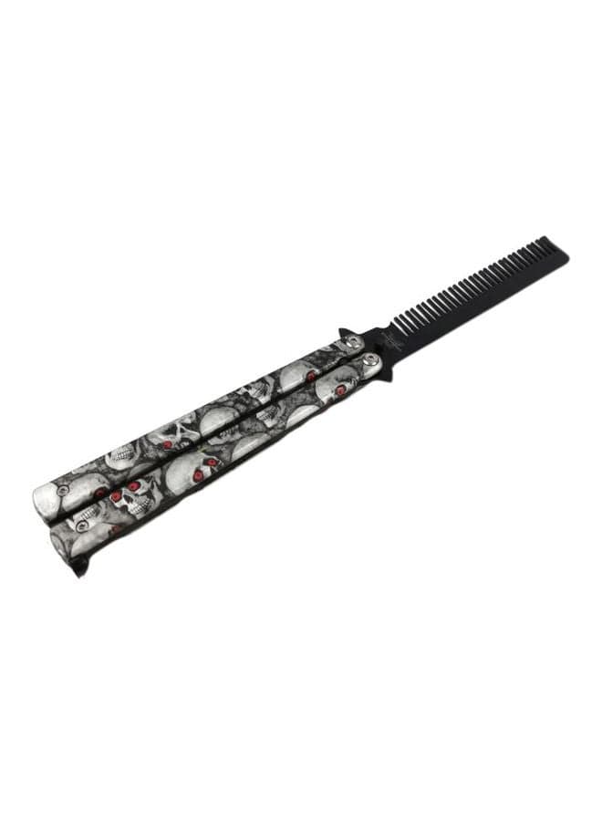 Butterfly Comb Style Knife Trainer Tool Grey/Black 8.75inch