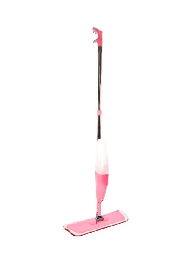 Spray Floor Mop with Microfiber Pad Pink/White/Silver