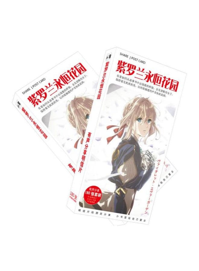 180-piece Anime Violet Evergarden Card Photo Postcard