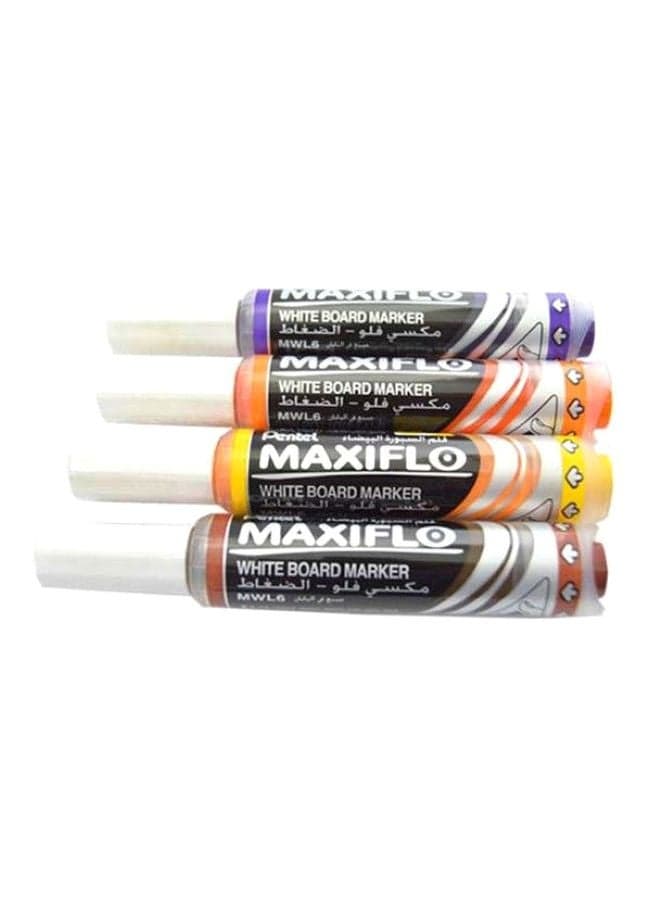 Set Of 4 Board Markers Multicolour