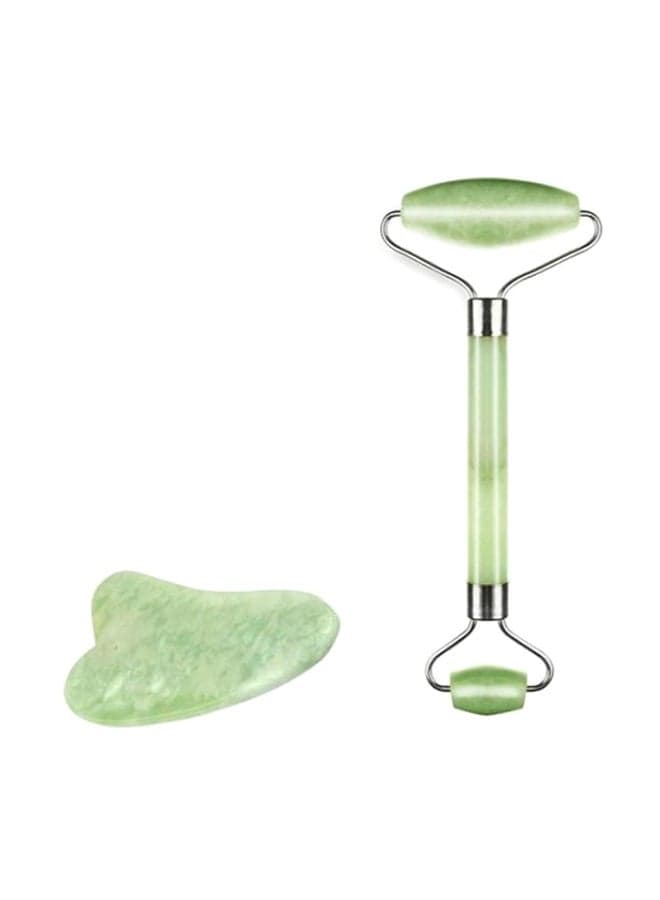 2-Piece Facial Roller Green