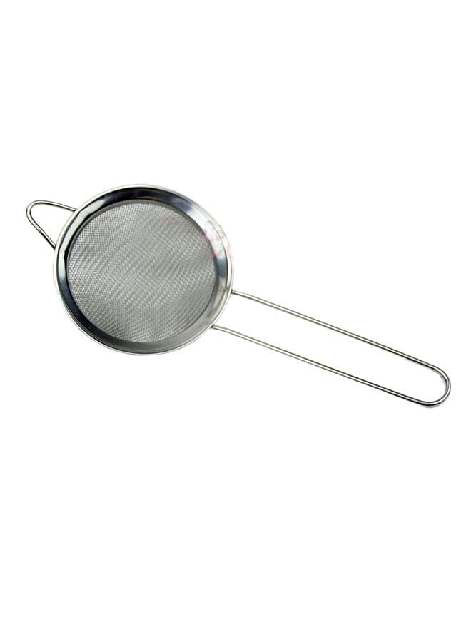 Fine Mesh Wire Flour Oil Strainer Silver