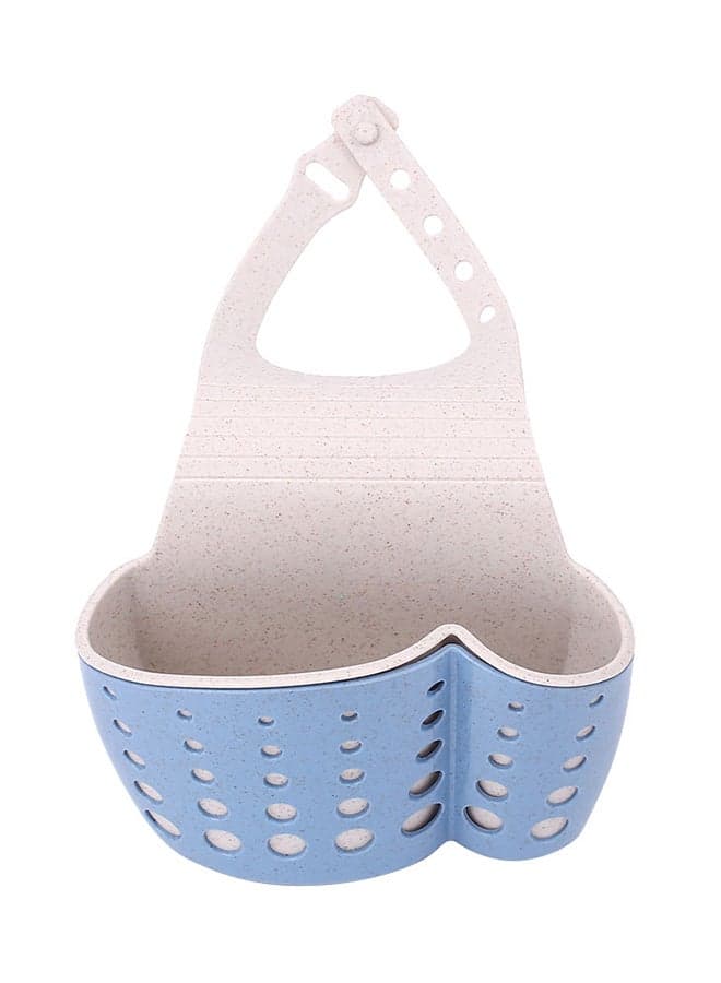 Adjustable Clip Hanging Basket Bathroom Rack Blue 19.5 x 27.5cm