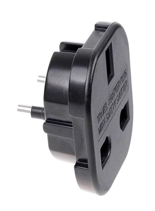 Uk To Eu Ac Plug Adapter Black