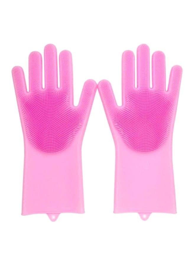 2-Piece Silicone Glove Set Pink