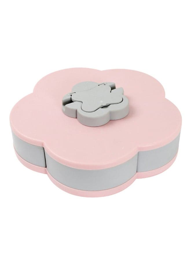 Flower Shape Snack Storage Box With Phone Holder Pink 8.5 x 28cm