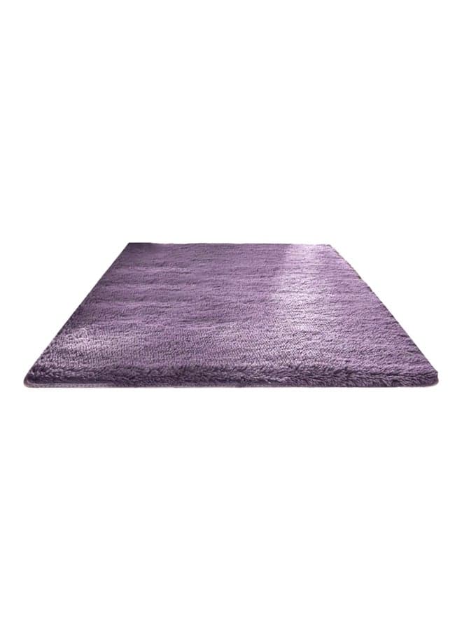 Rectangle Fluffy Carpet, Rectangle Purple 40 x 60cm