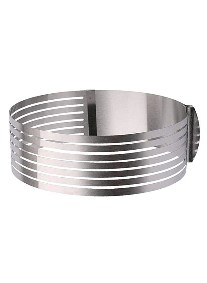 Adjustable Layer Cake Ring Mould Silver 12inch
