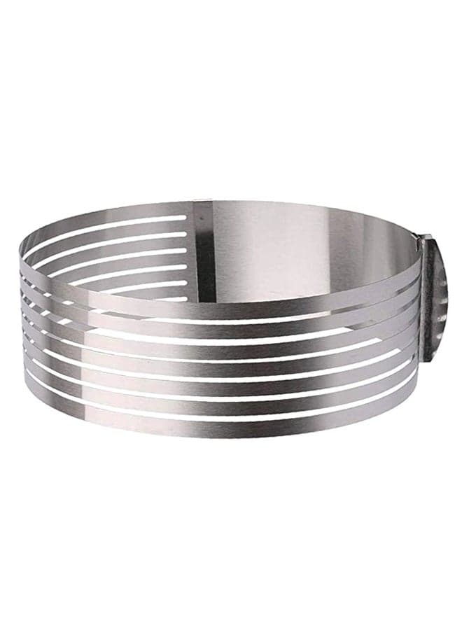 Adjustable Layer Cake Ring Mould Silver 25-30cm