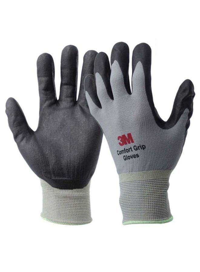 Pair Of Comfort Grip Working Gloves Grey/Black XL