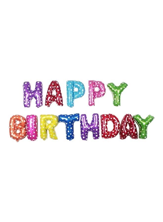 13-Piece Happy Birthday Party Decoration Foil Balloon Set 16inch