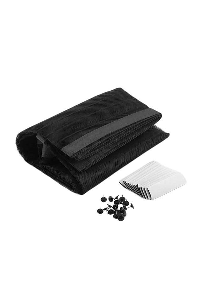 Summer Anti Mosquito Automatic Closing Door Screen Magnetic Curtain Black 120cm