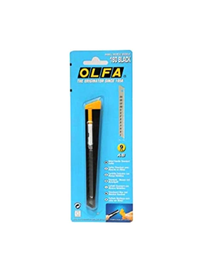 Cutter Knife With Extra Blade Black/Silver/Yellow