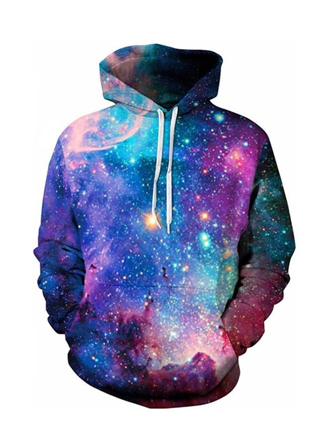 Star Pattern Hoodie Multicolour