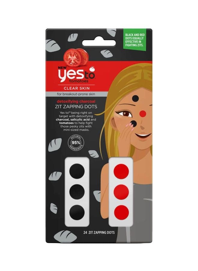 Tomatoes Detoxifying Charcoal Blemish Fighting Zit Zapping Dots
