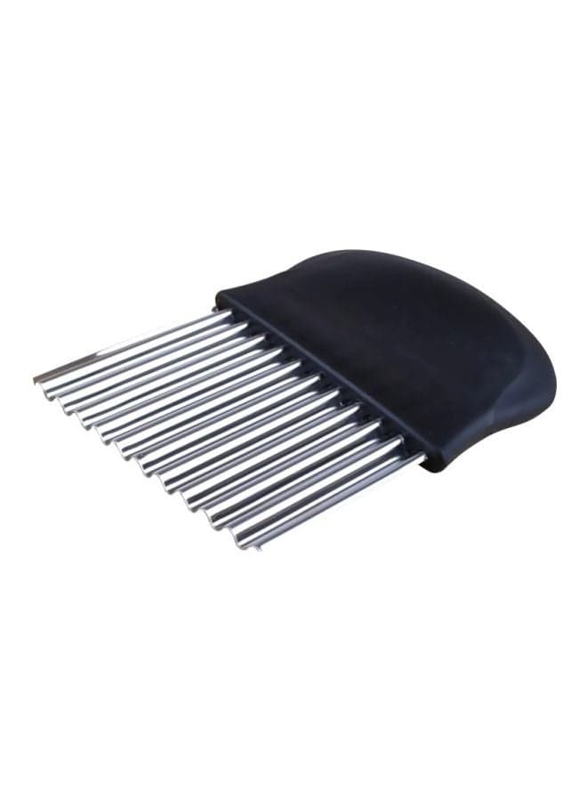 Stainless Steel Crinkle Cutter Black