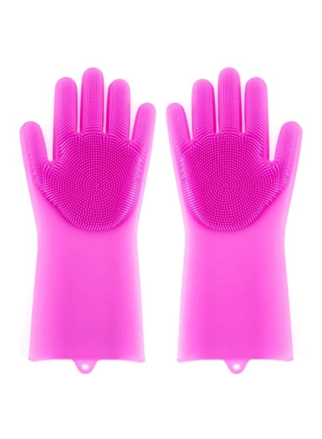 Pair Of Reusable Silicone Gloves Blue