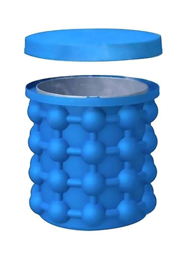 Ice Cube Maker Bucket Mold Blue 14.1x13.2cm