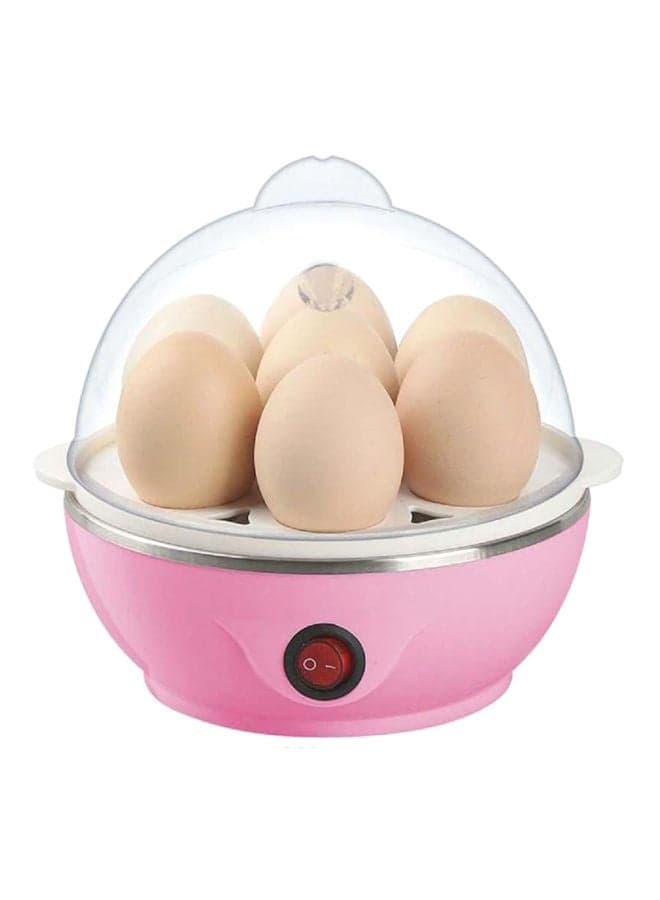 Multi-Functional Electric Eggs Boiler Steamer 350 W 45573 Pink/Clear