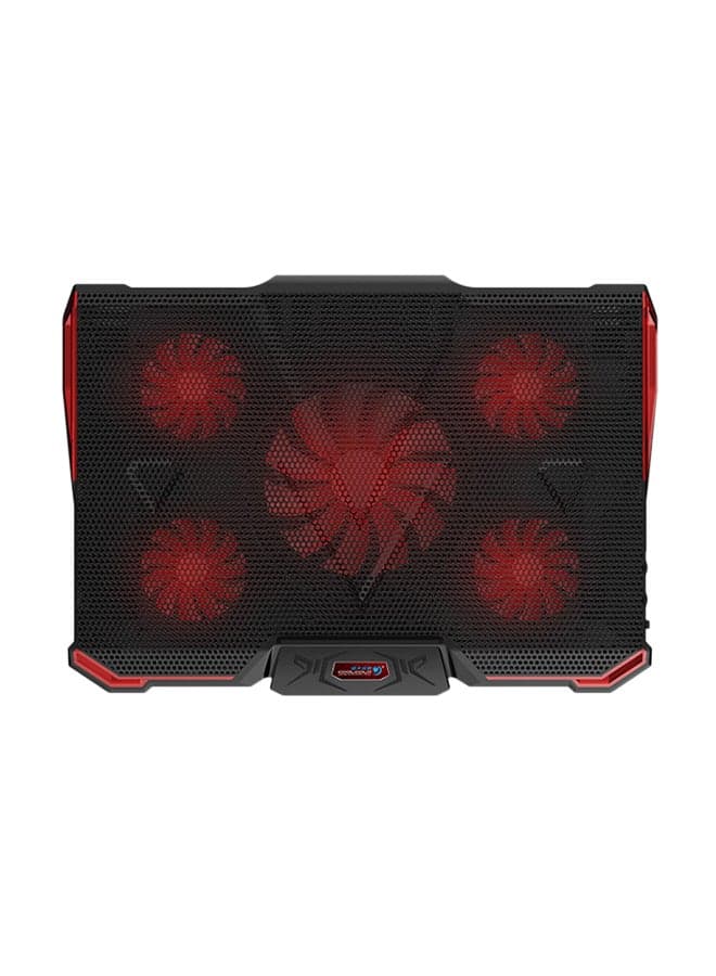 Laptop Cooling Pad With Adjustable Mount Stands Black