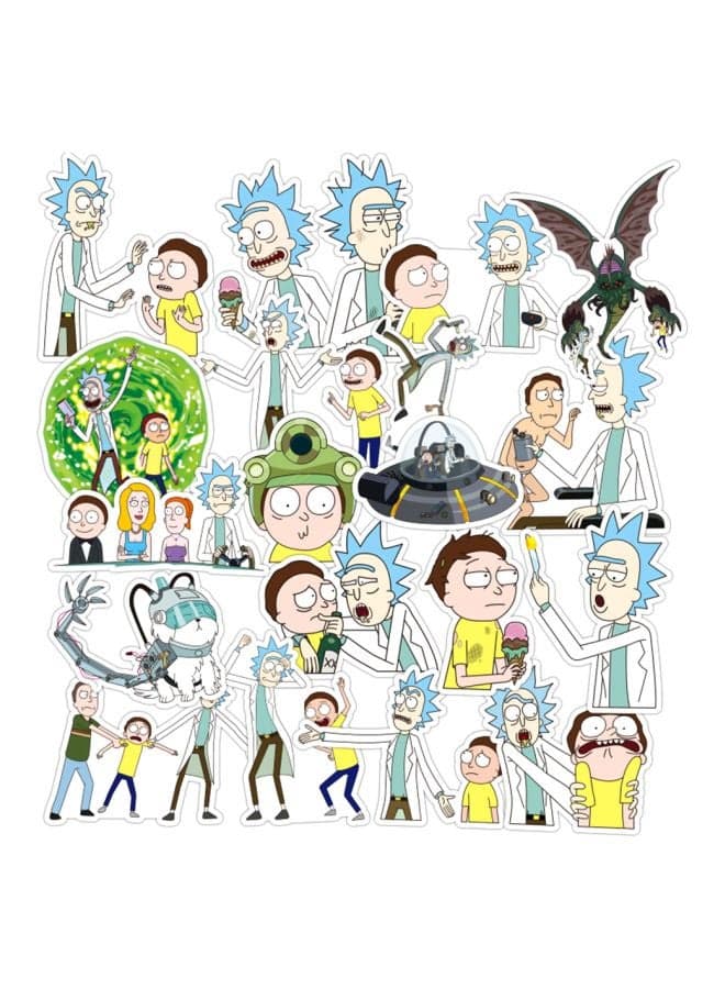 Trendy Sci-fi Animation Image Stickers Decals for Skateboard Laptop Car Fridge Guitar DIY Styling Home Decor