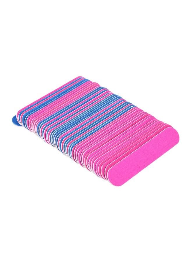 50-Piece Sanding Nail Files Double Sided Hard Dead Skin Remover Tool Multicolour