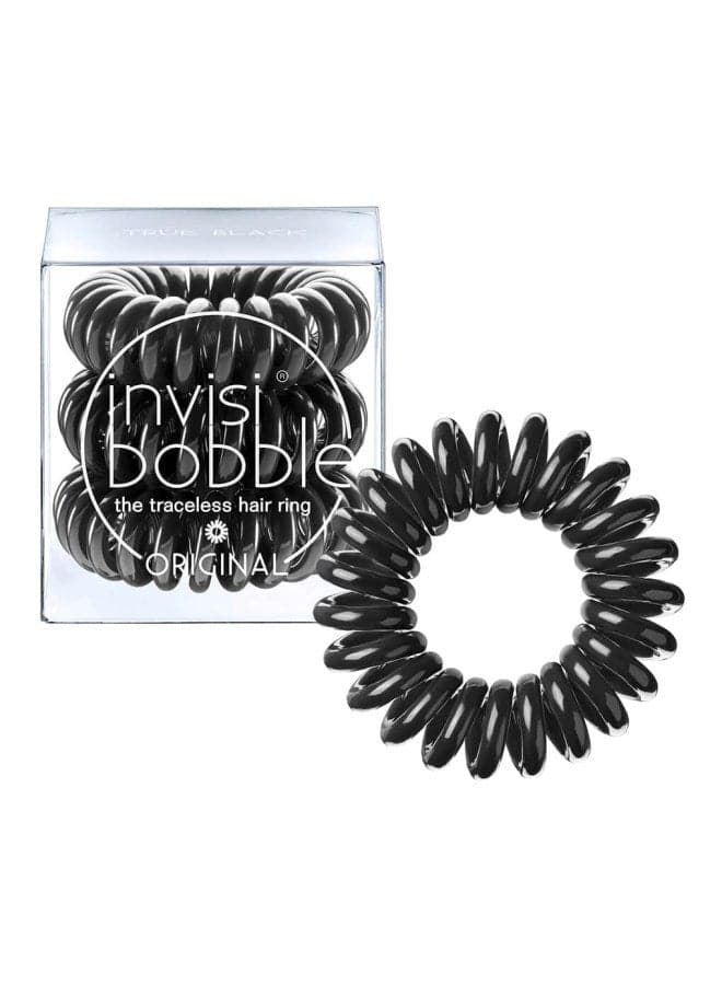 3-Piece Hair Tie True Black